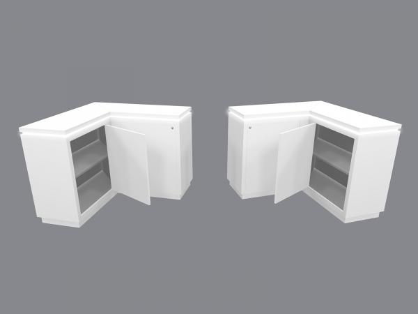 MOD-1747 Trade Show Custom Counter with Door and Interior Shelf -- Image 3